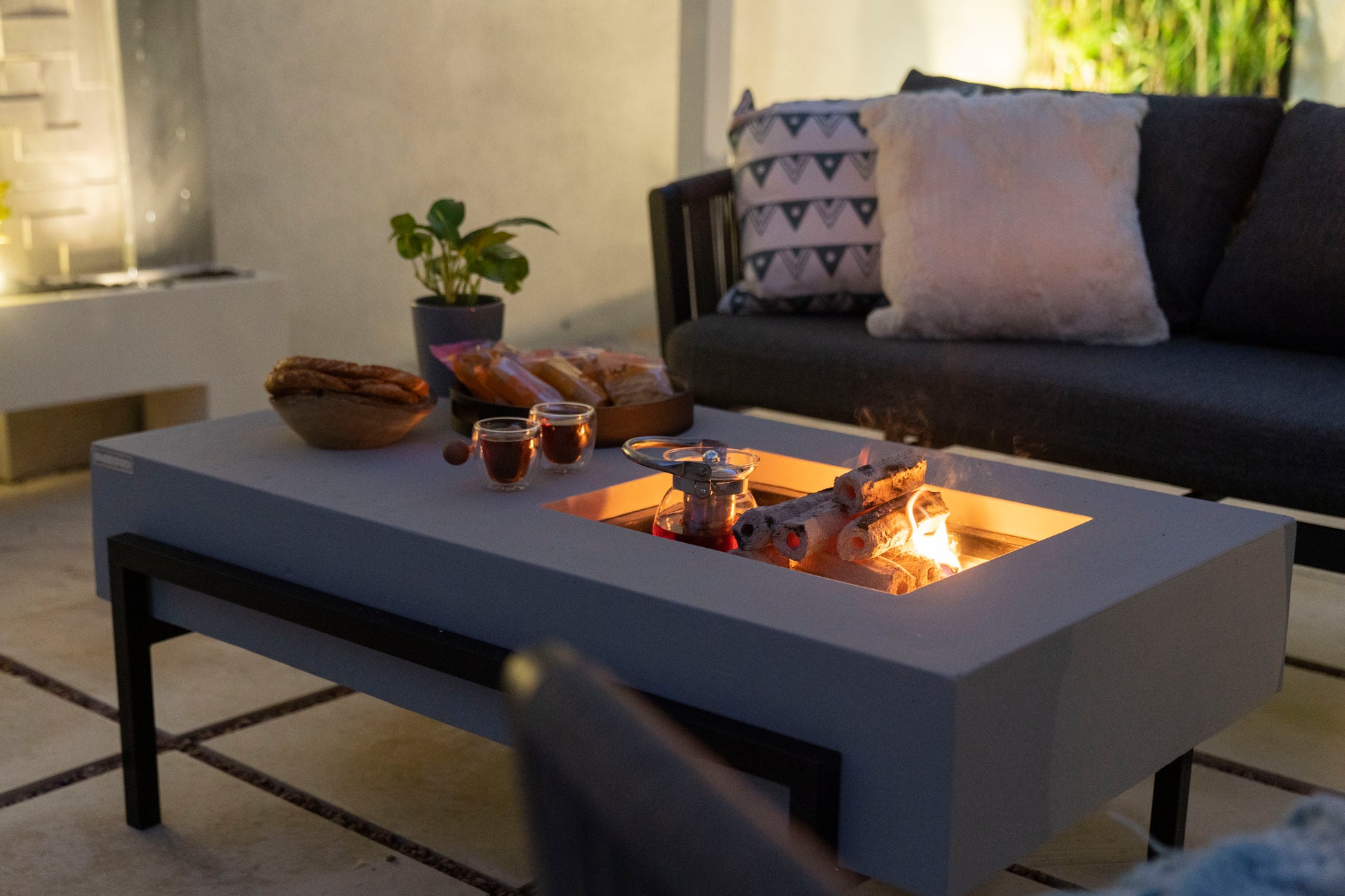 موقد الغضا بمقاسات كبيرة وصغيرة