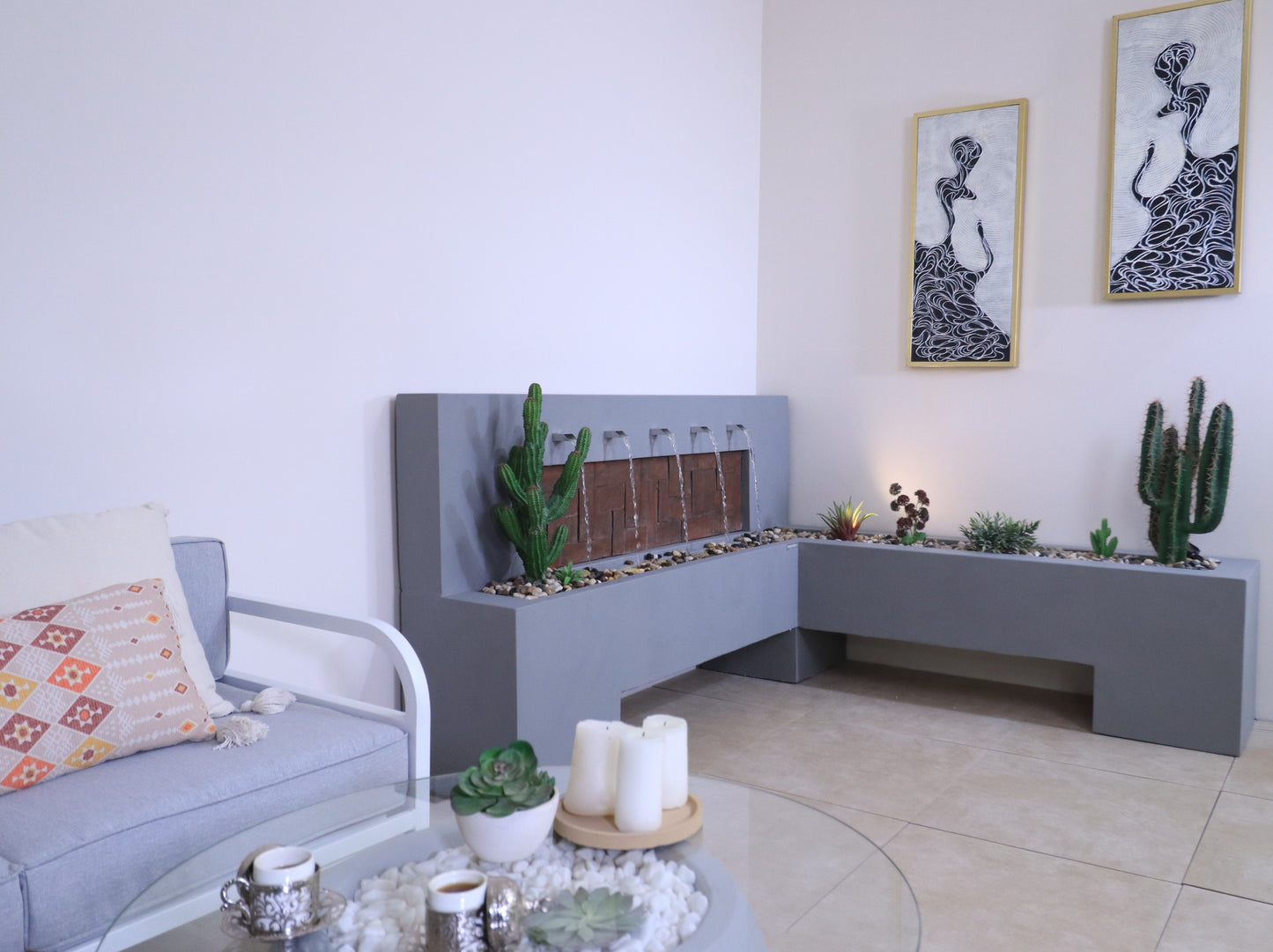 تصميم متوازن يجمع بين الجمال الطبيعي والفخامة الحديثة.