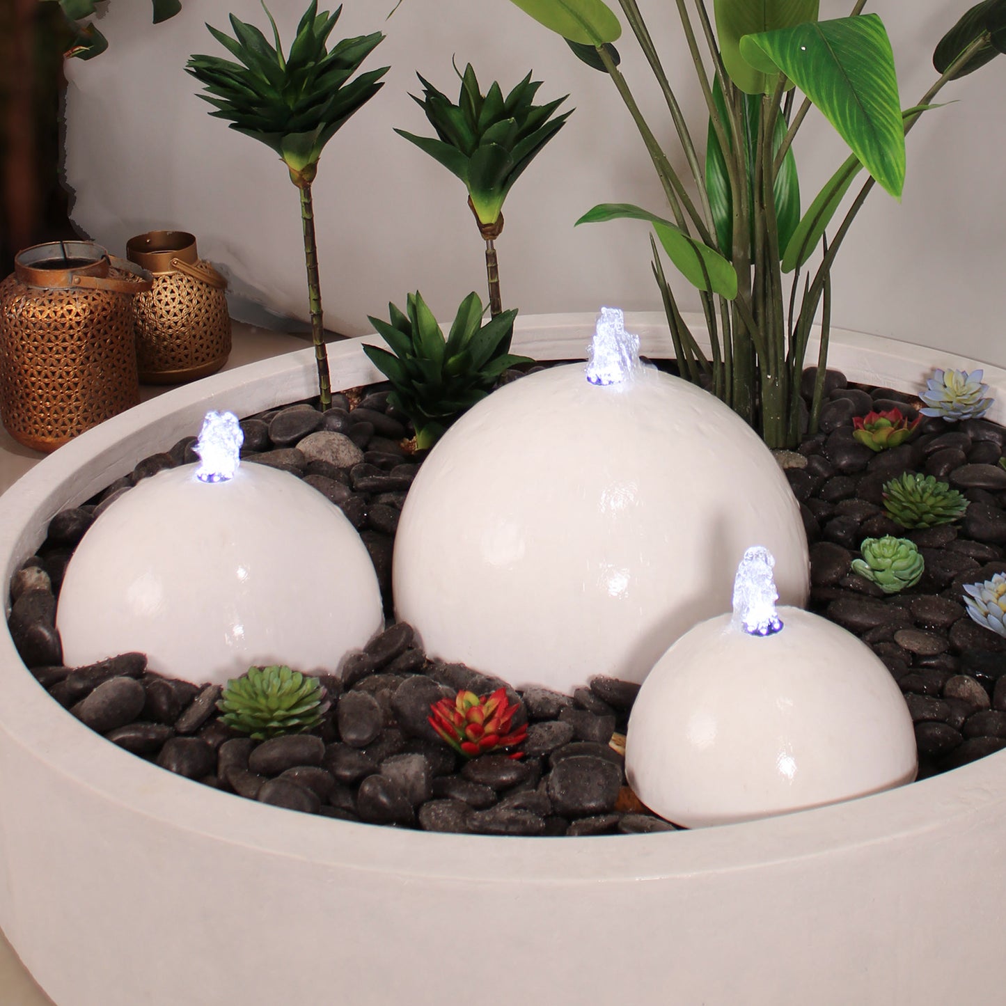 نافورة ليون للحدائق والجلسات الخارجية