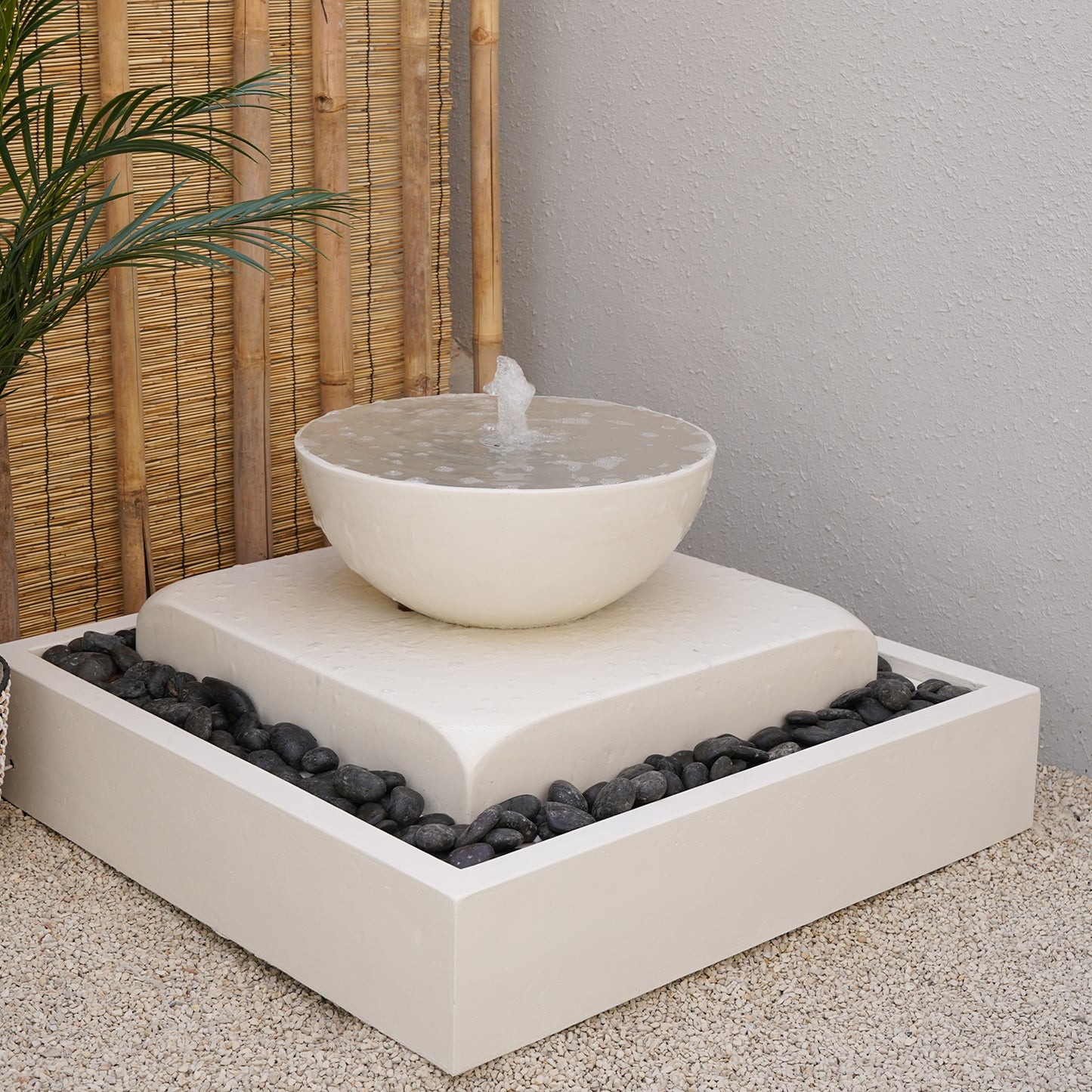 نافورة فينيسيا مربعة مع حجر زينة وتصميم حديث