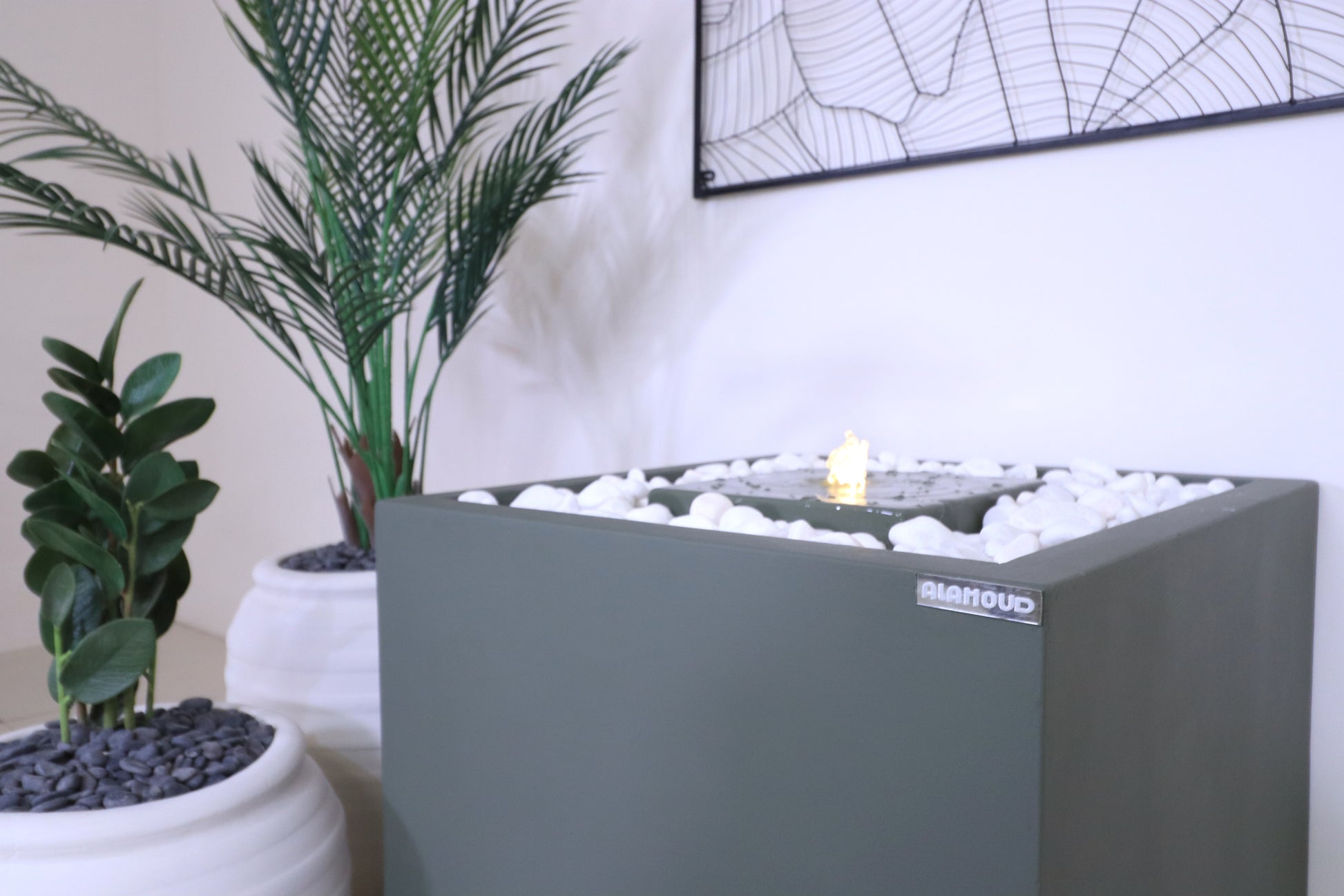 نافورة المربع الأمريكي بمواد متينة