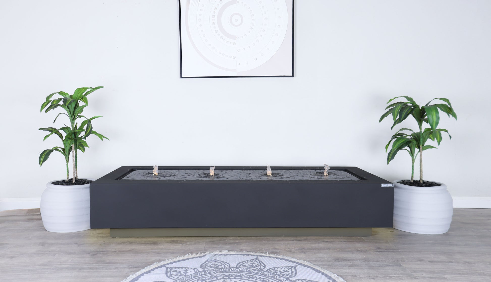 ديكور مائي فاخر مزود بتحكم عن بعد وسهلة التركيب دون تأسيس.