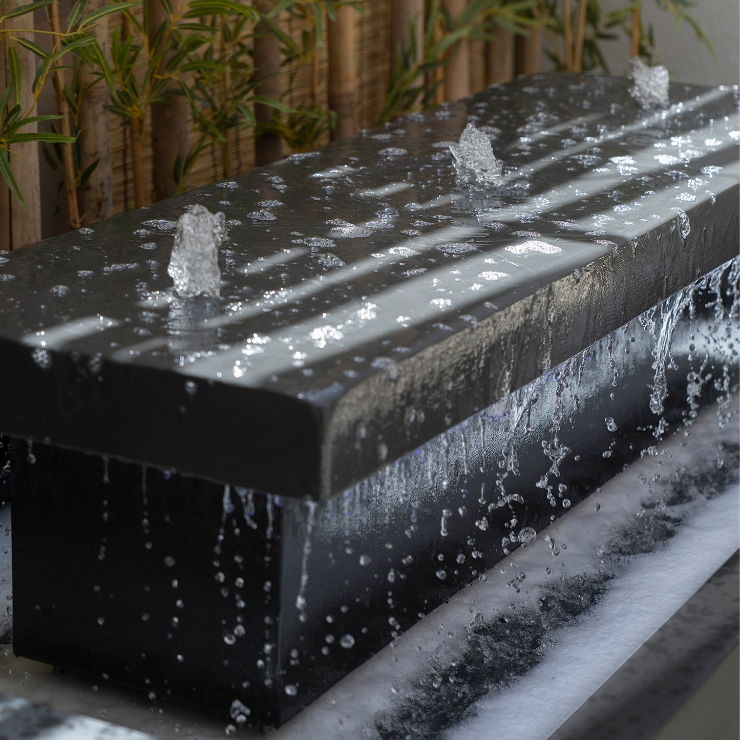 نافورة بوليفارد بإضاءة مدمجة وثلاث مضخات