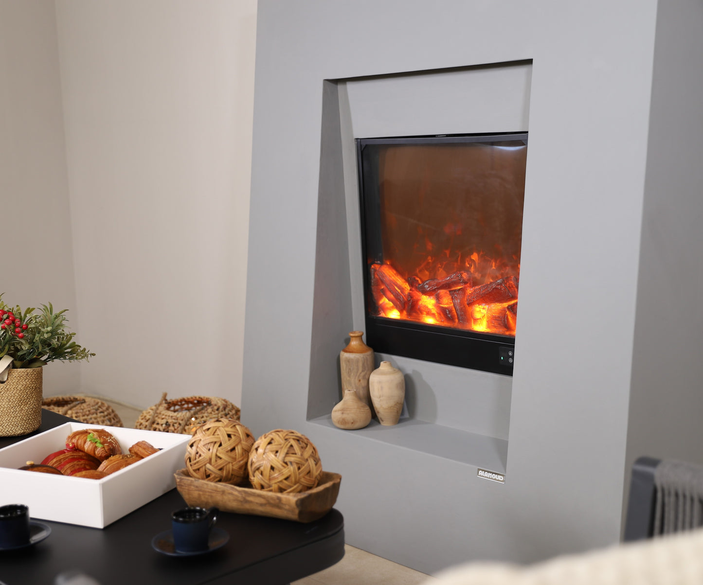 مدفأة إيرلندا مصنوعة من الكونكريت