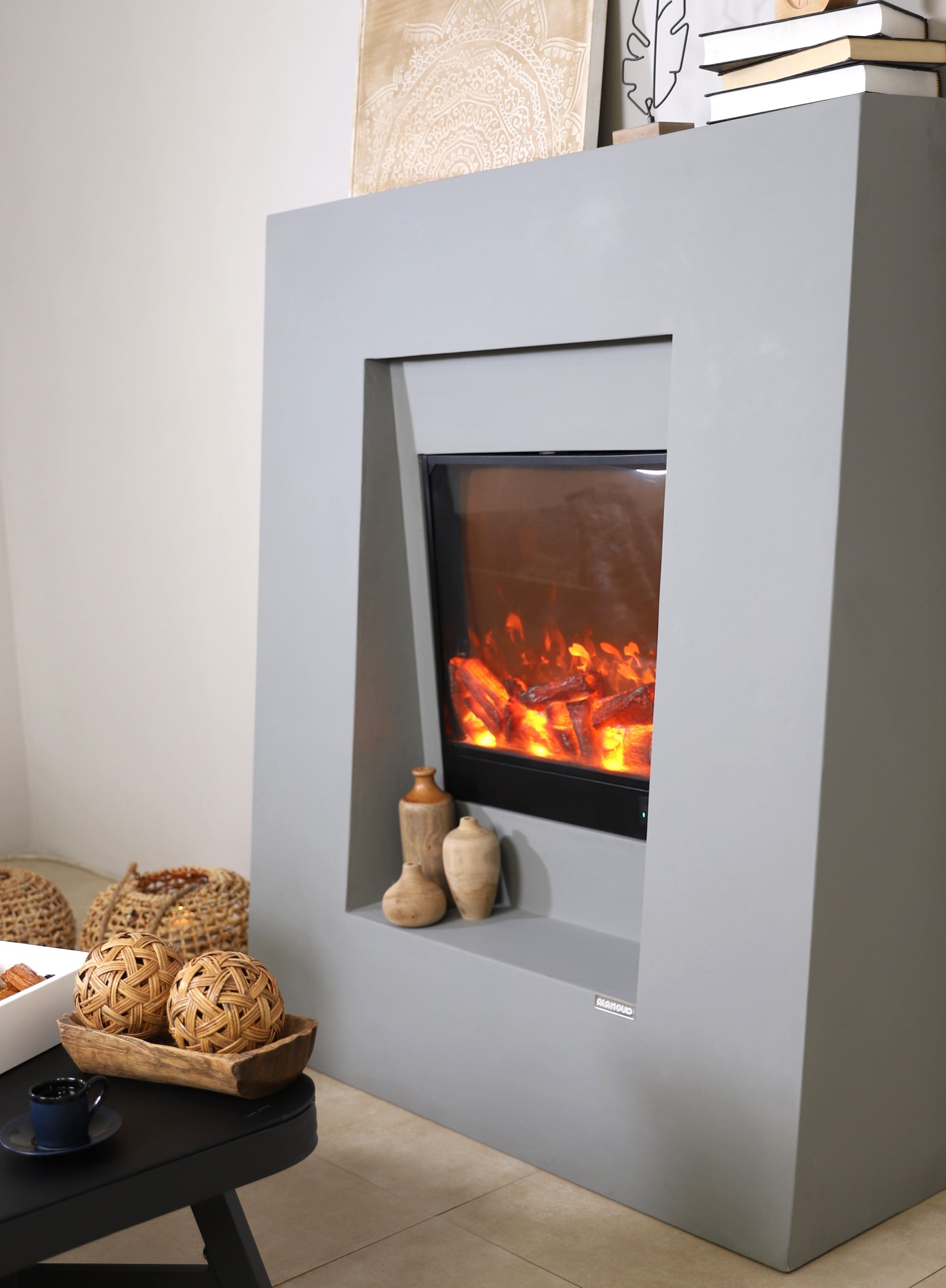 مدفأة ديكور مناسبة لغرف الجلوس