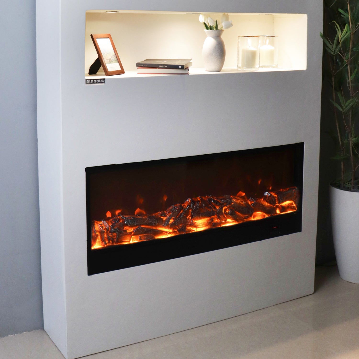 مدفأة باولو في غرفة المعيشة