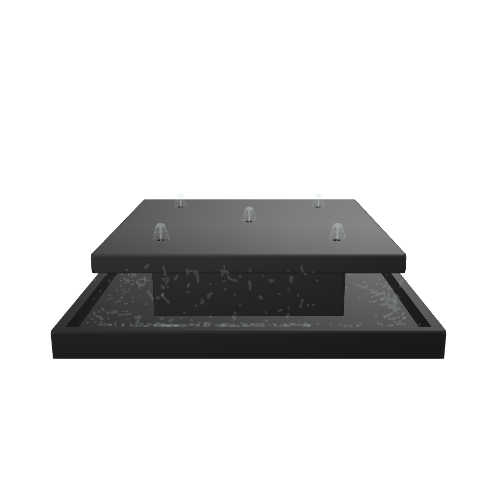 ثري دي نافورة بوليفارد المربعة الكبيرة