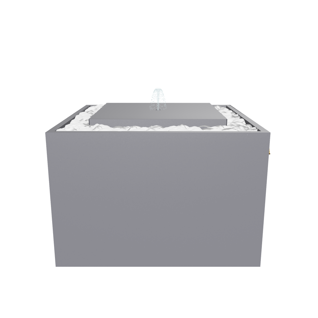 American-Square-Small-Fountain 3D