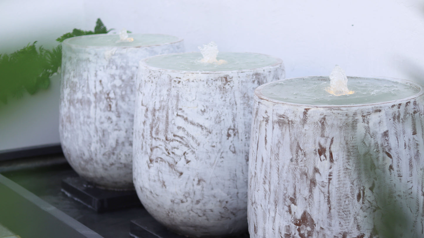 نافورة خارجية قوية من مادة الكونكريت الألياف الياباني بجودة عالية.